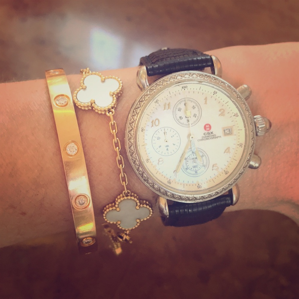 Michele CSX Diamond Chronograph Watch